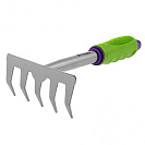 Грабли малые прямые (Palisad) L27см, с пластиковой рукояткой (63003) 