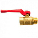 Кран шаровый 3/4" вн/нар ручка латунь (жёлтый)