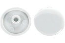 Заглушка декоративная пластиковая для шурупа HEX7 белая, пакет 50шт