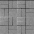 Плитка тротуарная Брусчатка (АЛОМ) Серая, 200х100х60мм /54 (1,08м2)