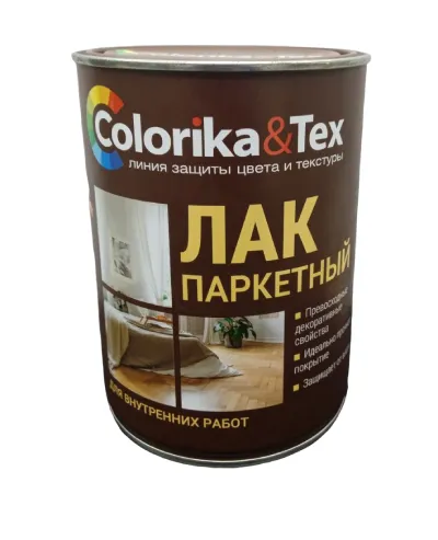 Лак паркетный colorika tex