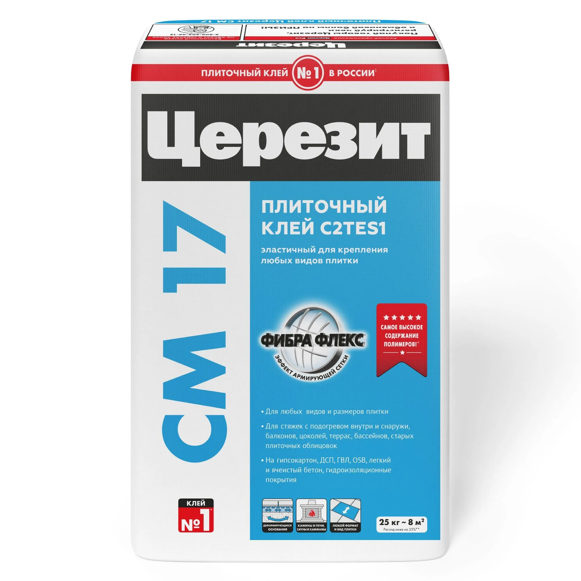 Клей для кафеля Ceresit СМ 17 Super Flex, 25кг цена - купить в Барнауле,  Бийске. Размеры, характеристики, фото в интернет-магазине.