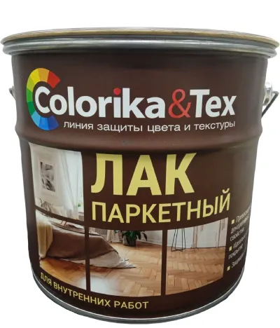 Лак паркетный colorika tex