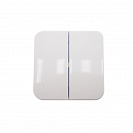 Выключатель (Schneider) Blanca белый наружный, двухклавишный 10А, с из. пласт. (BLNVA105011)