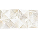 Плитка декор Piemonte (Alma Ceramica) 249х500х7,5мм, геометрия бежевый 