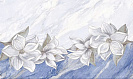 Плитка декор Нимфа (Primavera) 300х450х8мм, цветы сереневый (1уп=12шт=1,62 м2)