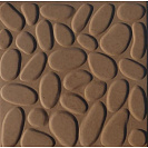 Плитка тротуарная "Галька" (300х300х30) коричневая